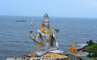 Lord shiva huge statue near sea