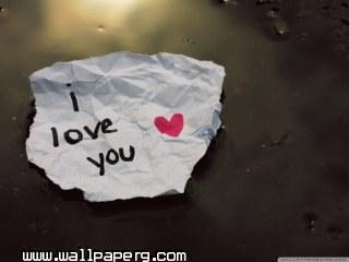 I love you message wallpaper