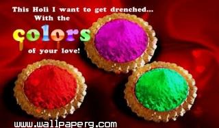 Holi with the color of your love wallpaper