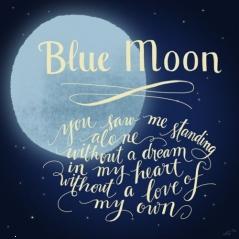 Blue moon good night wallpaper
