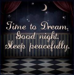 Time to dream good night 