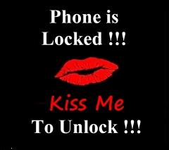 Kiss me to unlock your screen
