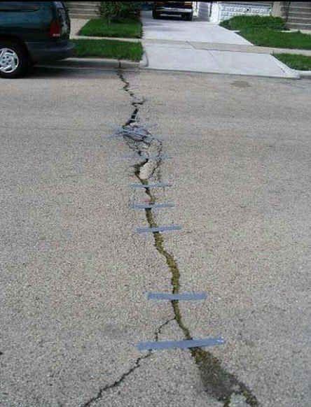 Stitched road