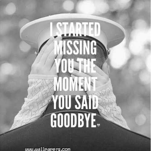 I started missing you