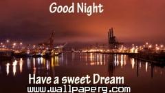 Good night have a sweet dream quote wallpaper