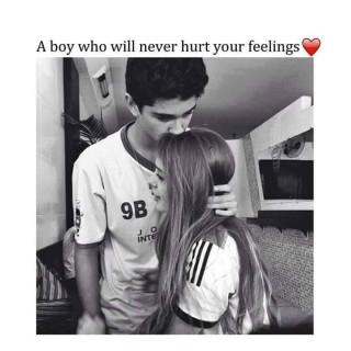 A boy never hurt your feeling quote image