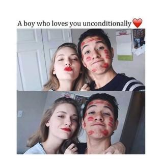 A boy who loves u unconditionally love quote image