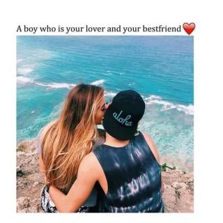 Your lover and best friend love hd quote image