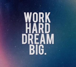 Work hard dream bing motivational quote