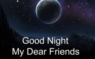 Good night dear friend quote wallpaper