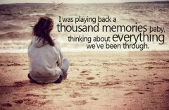 Thousand memories sad love quotes