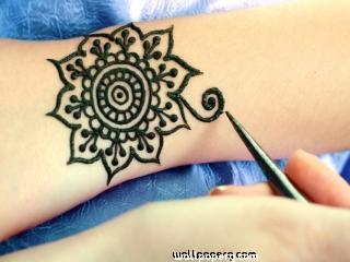 Mehndi designs of flower