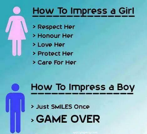 Impress and game over funny whatsapp image