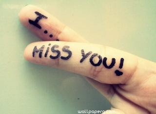 I miss you quote on fingure