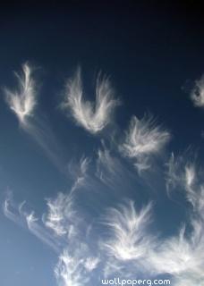 Clouds angels wallpaper