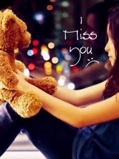 Missing you with my teddy