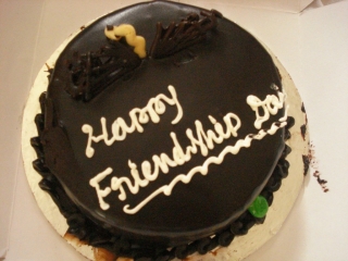 Happy friendship day cake