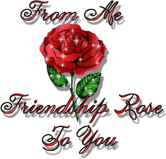 Animated friendship rose for you