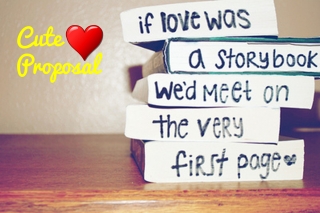 Cute love propose image quote