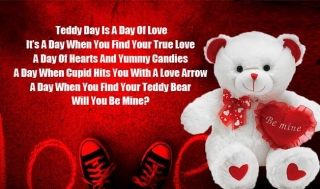 Teddy bear day heart touc