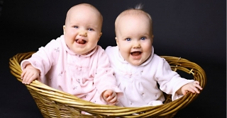 Twin beautiful baby picture