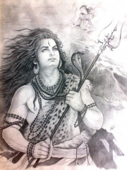 Shiv ji sketch hd wallpaper