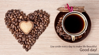 Cofee heart best morning wishes image hd