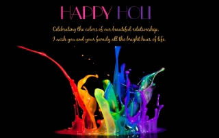 3d holi colors greetings 