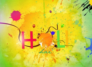 Beautiful colorful holi image