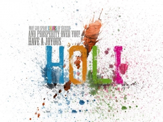 Happy holi greetings photo