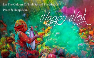 Holi message of happiness quote