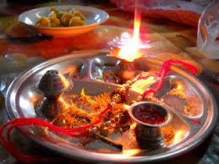 Aarti plate for raksha bandhan