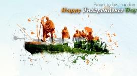 Independence day hd wallpaper with gandhiji