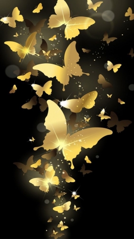 Screen butterfly wallpaper for mobile phones 