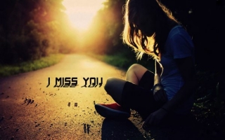 Miss you hd wallpaper of girl