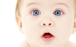 Baby with blue eyes hd wallpaper