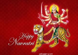 Happy navratri special hd wallpaper