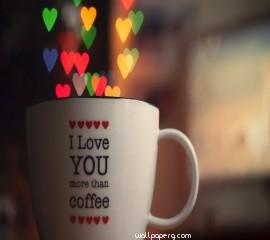 A cup of love hd wallpaper for mobile