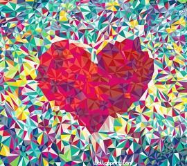 Abstract heart hd wallpaper for mobile
