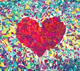 Abstract heart hd wallpap