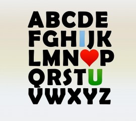 Alphabet love hd wallpaper