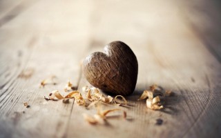 Heart wood hd wallpaper