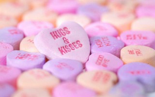 Hugs and kisses hearts hd wallpaper