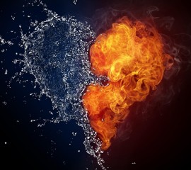 Burning heart hd wallpape