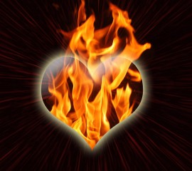 Burning heart hd wallpape