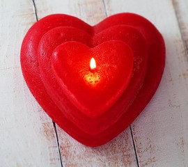 Candle heart hd wallpaper