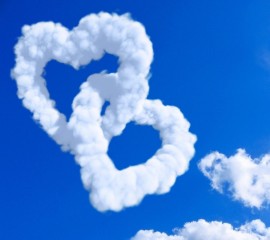 Cloud hearts hd wallpaper for laptop