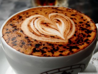 Coffee heart hd wallpaper