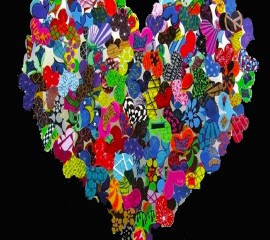 Color heart hd wallpaper