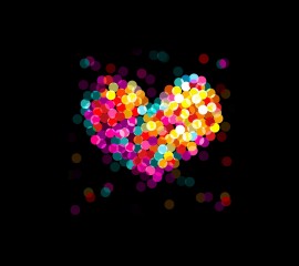 Colorful heart hd wallpaper